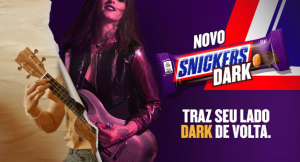 SNICKERS Dark chega ao portfólio brasileiro da Mars Wrigley, com campanha que convida amantes da marca a trazerem de volta seu "Lado Dark".