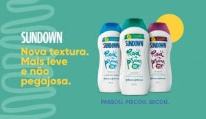 SUNDOWN apresenta nova textura mais leve por meio da campanha: Passou, Piscou, Secou, com novos benefícios aos itens da marca.