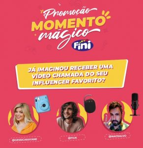 Fini promove campanha "Momento Mágico Fini", que propõe aos consumidores uma experiência exclusiva junto a influenciadores digitais.