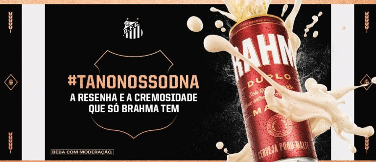 Brahma amplia suas ações no futebol e acerta patrocínio com o Santos.
