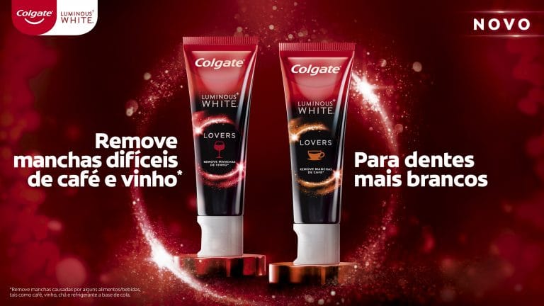 Colgate anuncia Luminous White Lovers para apaixonados por vinho e café.