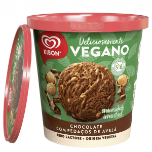 Kibon lança seu primeiro sorvete vegano na versão pote.