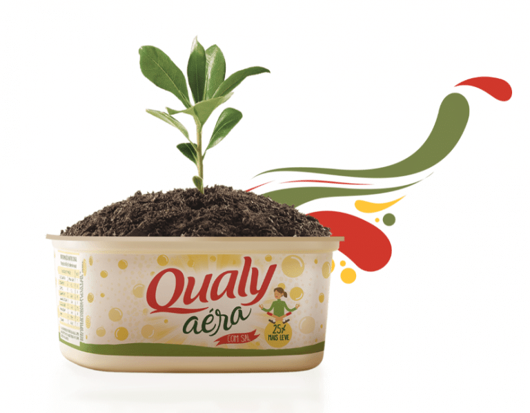 Qualy acaba de firmar o compromisso em compensar 100% de seus potes de margarina e manteiga, em ação que conta com parceria da eureciclo.