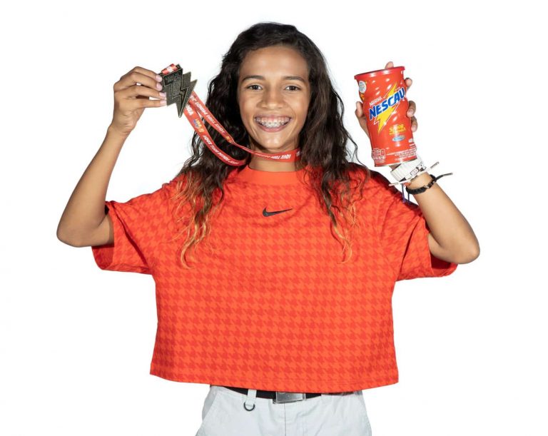 NESCAU apresenta a mais jovem medalhista brasileira da história, Rayssa Leal, como parte do time da marca achocolatados da Nestlé.