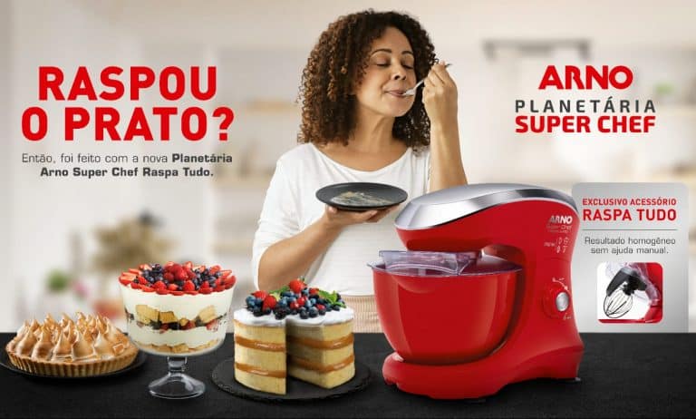 A Arno apresenta a Arno Super Chef Raspa Tudo, sua grande novidade na categoria de planetárias, oferecendo uma forte aliada na cozinha.