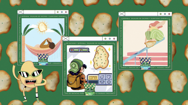 A Piraquê lança o "Batatismo", transformando os novos Snacks de Batata em verdadeiras obras de arte na campanha de lançamento dos produtos.