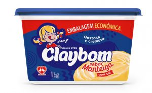 Claybom, marca com mais de 70 anos, aposta na versão de 1kg da margarina sabor manteiga, com foco no mercado de embalagens econômicas.