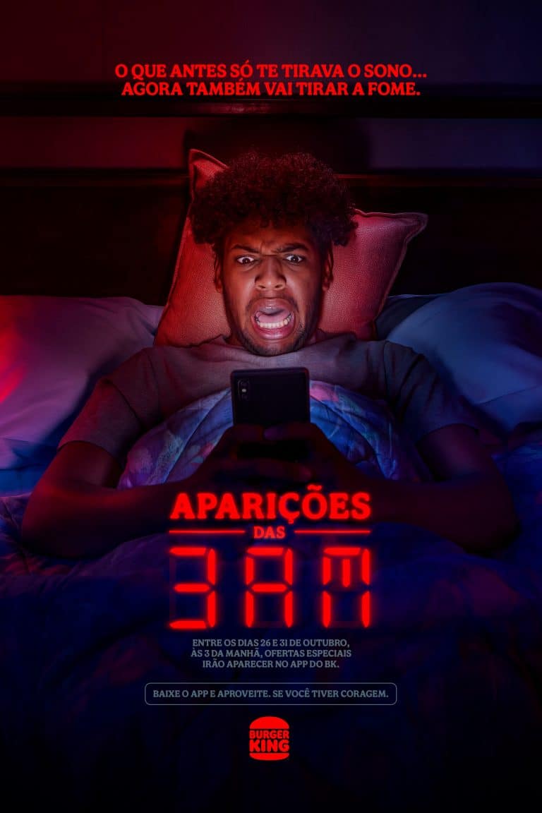 Burger King anuncia ofertas no horário que marca o pico dos fenômenos paranormais.