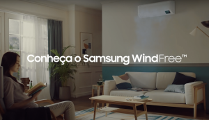 Samsung lança campanha focada no ar-condicionado WindFree, primeiro do tipo que permite climatizar os ambientes sem a necessidade de vento.
