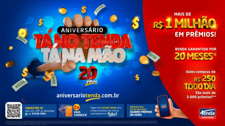 Tenda Atacado lançacampanha "Tá no Tenda, Tá na Mão".