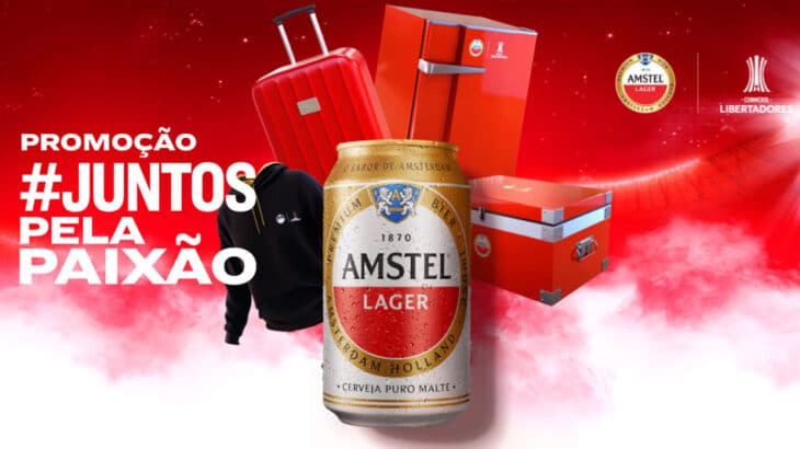 Amstel estreia sua nova promoção #JuntosPelaPaixão, conectada a sua campanha da Conmebol Libertadores, que dará milhares de prêmios.