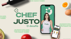Supermercado Justo cria desafio com influenciadores, visando escolher cinco ingredientes no app JUSTO e desenvolver uma receita nova.