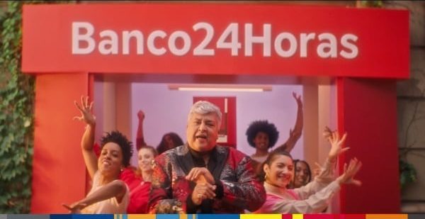 O Banco24Horas cria novo filme publicitário, que conta com regravação da música "Sandra Rosa Madalena", na voz marcante de Sidney Magal.