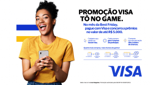 A Visa acaba de lançar a campanha promocional "Tô no game", que marca o início da temporada de benefícios voltados à Best Friday e ao Natal.