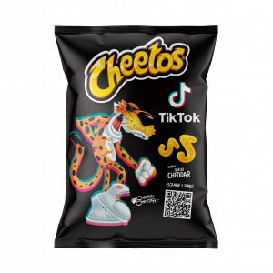 Cheetos e TikTok se unem para lançar salgadinho no formato inédito.