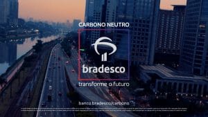 O Bradesco anuncia a recém-criada jornada para cálculo e compensação de crédito de carbono dentro de seu app de mobile banking.