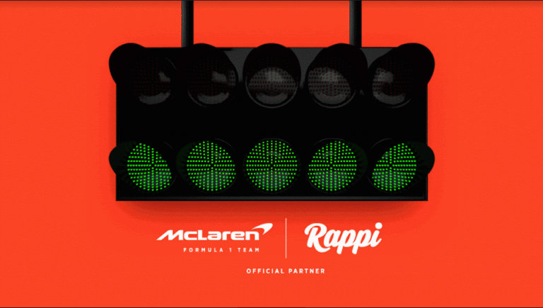 O Rappi entra no grid de largada do GP Brasil em parceria com a McLaren Racing, que promove o Turbo, entrega mais veloz do mercado nacional.