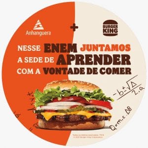 A Kroton se une ao Burger King em iniciativa para incentivar os candidatos do Enem a dar aquele gás na rotina de estudos nesta reta final.