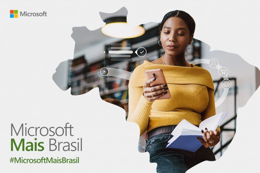 Microsoft ajuda milhares de brasileiros a se capacitarem profissionalmente.