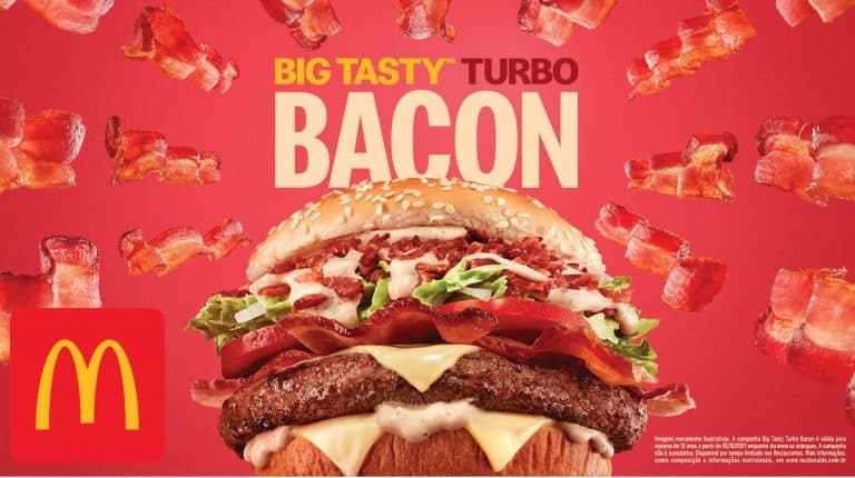 A família Big Tasty, do McDonald's, cresceu, e a partir de hoje, os clientes já podem experimentar o novo Big Tasty Turbo Bacon.