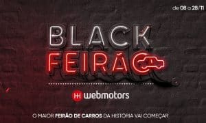 A Webmotors anuncia o lançamento do Black Feirão Premiadão, com expectativa de aumento de mais de 20% do interesse total de compras.