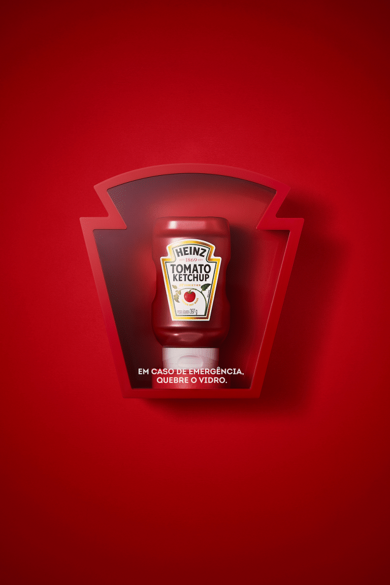 Heinz coloca “ketchup de emergência” em pizzarias tradicionais de São Paulo.