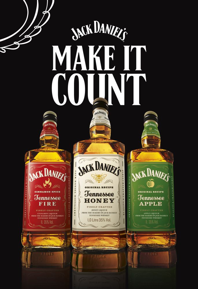Jack Daniel’s engloba rótulos saborizados, e encoraja espíritos independentes a viverem o melhor da vida em campanha global Make it Count.