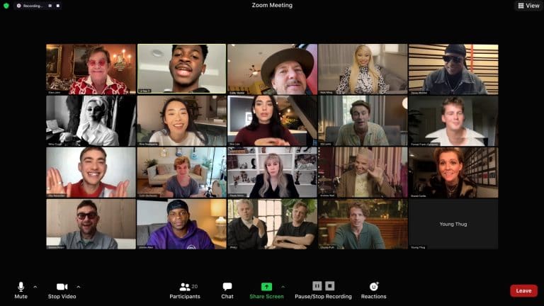 A Rocket Entertainment Group de Elton John, em parceria com a AKQA, criou o clipe "The Ultimate Zoom Call".