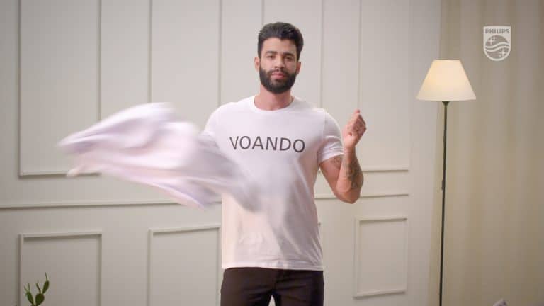 Gusttavo Lima em campanha da Philips contra o TVédio. Criação é da E-Content Lab