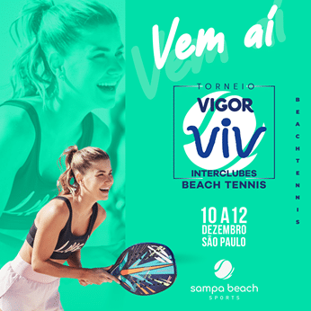 A Vigor Viv, em parceria com o Sampa Beach Sports, está promovendo o Torneio Vigor Viv Interclubes de Beach Tennis.