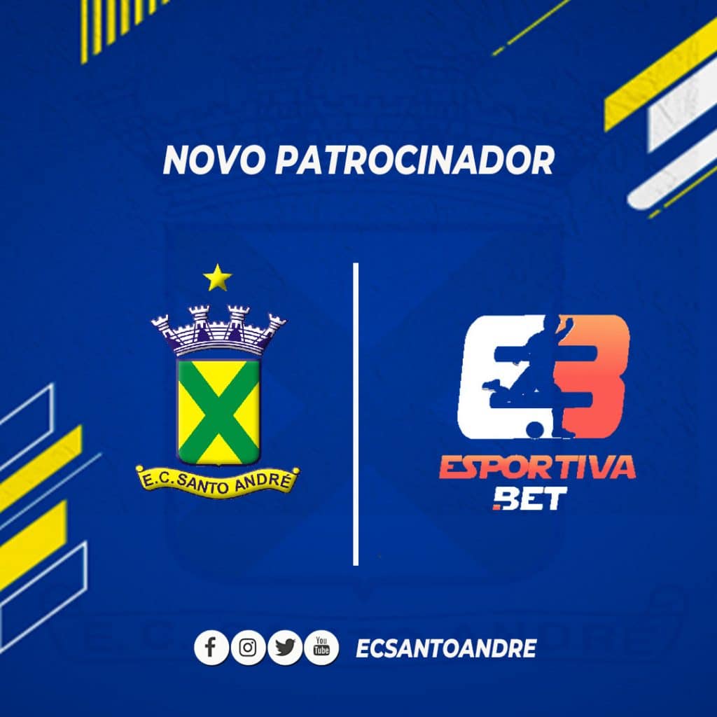 O Esportiva.Bet, site de entretenimento online e apostas, anuncia patrocínio ao Esporte Clube Santo André para a temporada 2022.