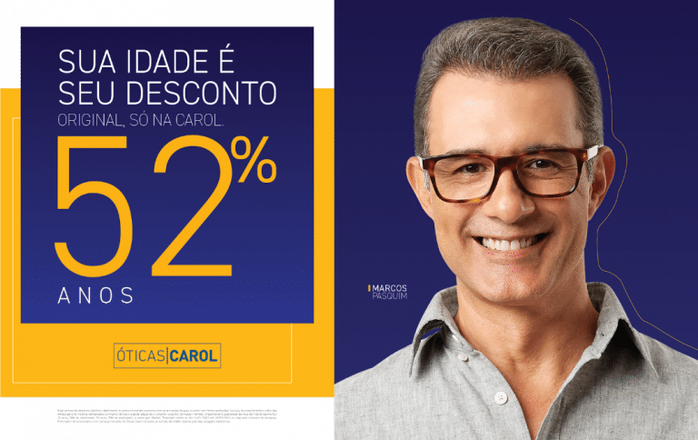 Óticas Carol começa o ano reforçando seu compromisso de oferecer os melhores produtos e serviços com a campanha ''Sua Idade é Seu Desconto''.