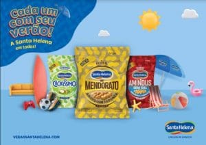 A Santa Helena, em nova campanha, invadirá a praia da Enseada, no Guarujá/SP com uma blitz de produtos consagrados da indústria.