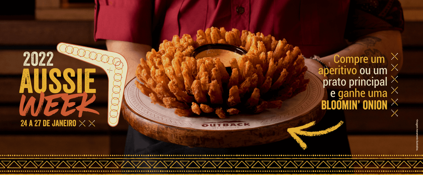 Outback presenteia clientes com Bloomin' Onion na Aussie Week 2022