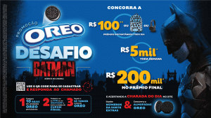 A Oreo lança, neste mês de janeiro, uma edição especial que promete divertir os consumidores: o biscoito “Oreo Batman''.