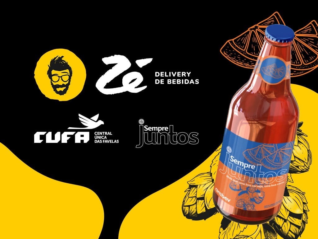 Zé Delivery se uniu à CUFA para trazer ao aplicativo uma nova cerveja, onde a renda será revertida a famílias em situação de vulnerabilidade. 