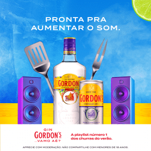 Gordon’s é o gin número 1 do mundo, e, para embalar os churrascos no Brasil, a marca preparou uma playlist especial.