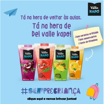 A Coca-Cola FEMSA Brasil, em parceria com a Del Valle Kapo, irá distribuir caixa com 12 lápis pela promoção "Sabor do Reencontro".