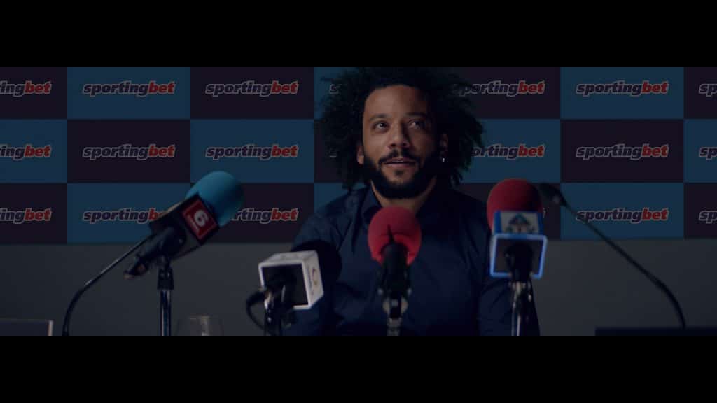 Marcelo na nova campanha de Sportingbet "O Melhor do Futebol".