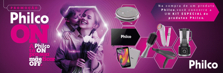 A Philco está promovendo uma ação de Dia das Mães que poderá garantir presentes especiais aos seus consumidores.