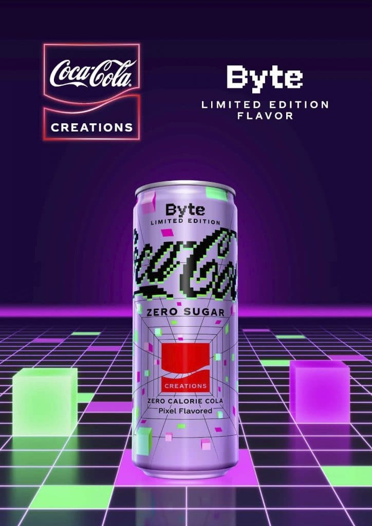 A Coca-Cola Creations anuncia o lançamento da Coca-Cola Byte, o primeiro sabor da empresa nascido no metaverso.