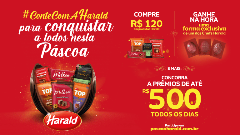 A Harald para celebrar a Páscoa, data mais importante do ano para o segmento de chocolates, lança campanha para conquistar a todos.
