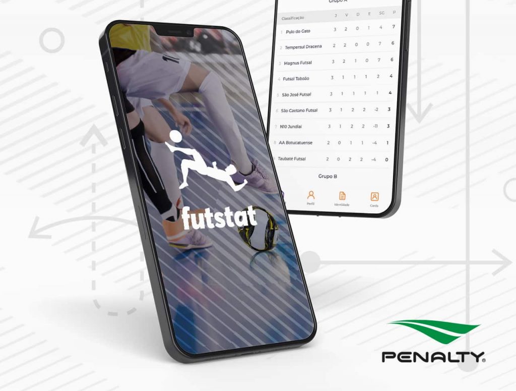 Penalty anuncia que é a nova parceira da plataforma Futstat, startup brasileira que uniu a paixão pelo futebol à estatística em app.