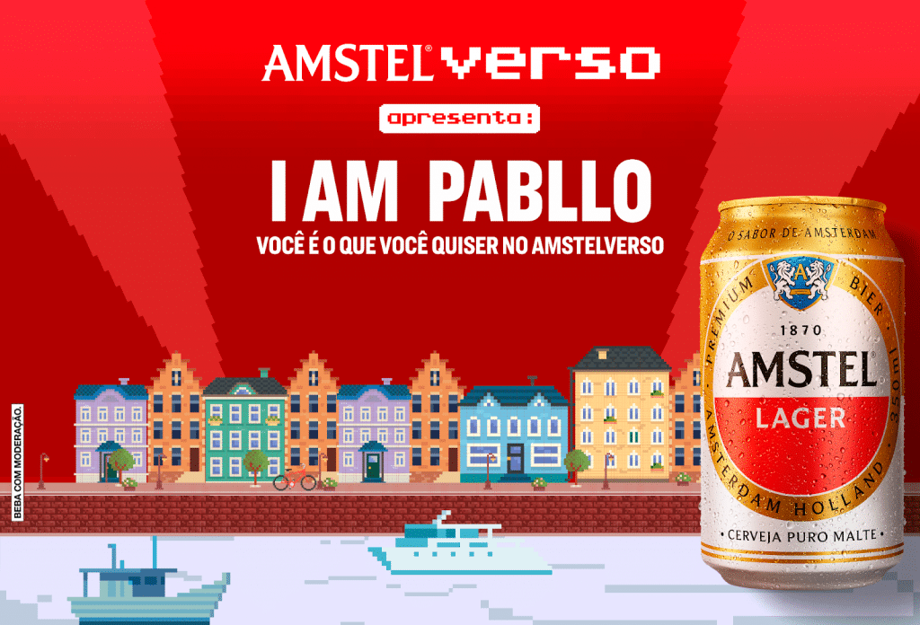 Amstel anuncia nesta sexta-feira o lançamento do Amstelverso com um pocket show exclusivo de estreia da "I Am Pabllo Global, Tour".