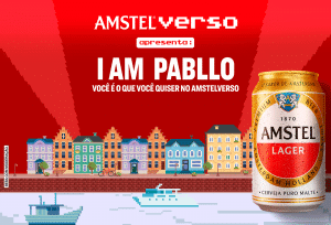 Amstel anuncia nesta sexta-feira o lançamento do Amstelverso com um pocket show exclusivo de estreia da "I Am Pabllo Global, Tour".