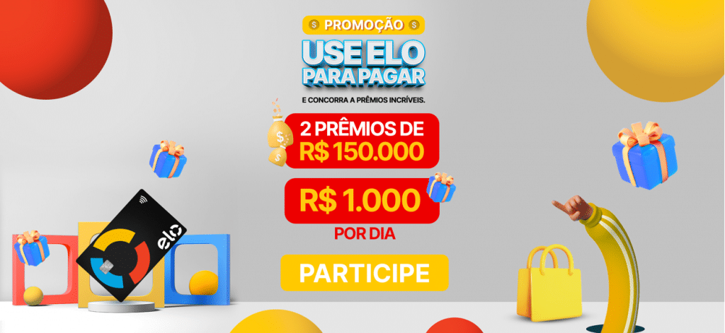 A Elo lança a "Promoção Use Elo Para Pagar", que irá distribuir prêmios diários de R$ 1 mil em cartões pré-pagos para os consumidores.