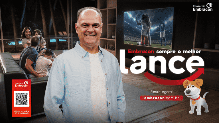 A  Embracon lançou sua nova campanha publicitária, que traz Oscar Schmidt, ex-jogador de basquete, como embaixador da marca.