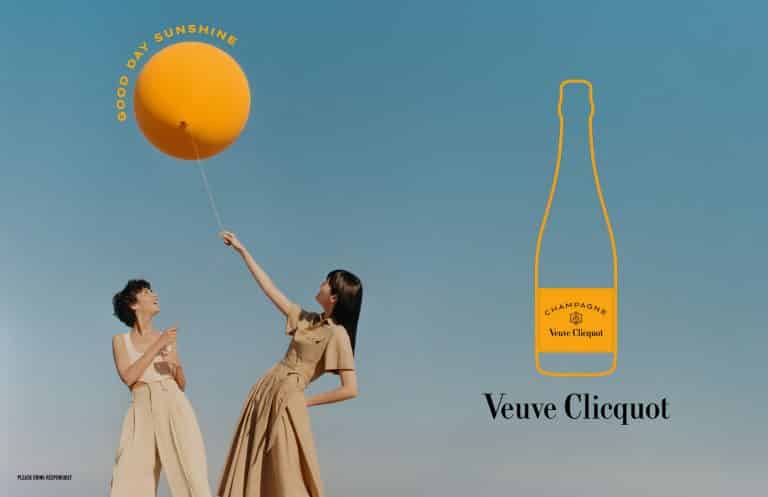 A Veuve Clicquot, para comemorar seus 250 anos, lança a campanha global "Good Day Sunshine", na qual destaca sua cultura Solaire.