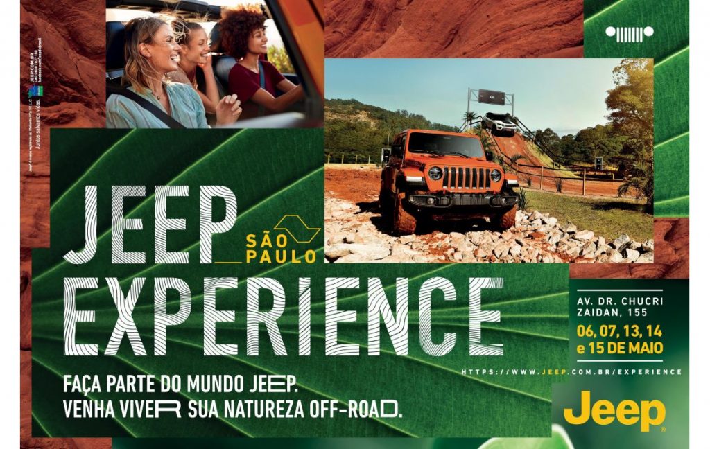 A Jeep, para proporcionar uma autêntica experiência da marca, traz de volta o Jeep Experience, evento que reúne apaixonados pela marca.