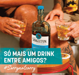 Os whiskies Singleton, lançados no Brasil em 2020, busca propor novas formas de se consumir whisky aos seus consumidores.